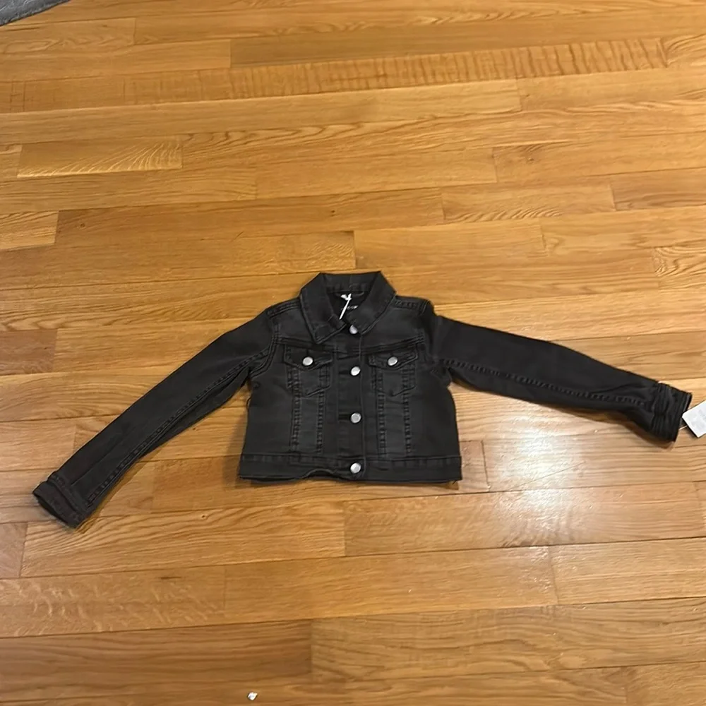 JOE’S JEANS girls Distressed Onyx Denim Jacket